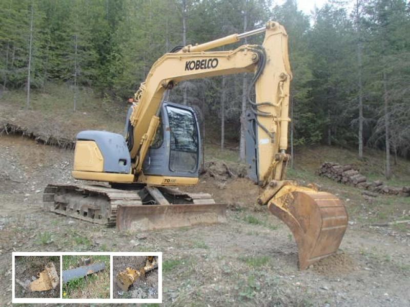Excavatrice ( 8 tonnes et moins) Kobelco SK70SR 2002 En Vente chez EquipMtl