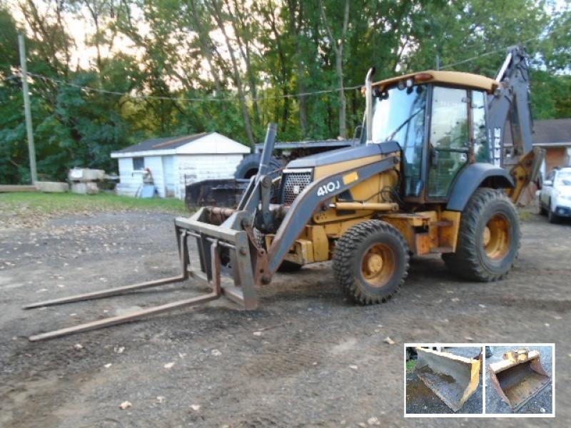 Chargeuse-pelleteuse equip. John Deere 410J 2008 En Vente chez EquipMtl