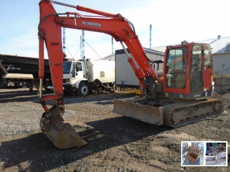 Excavatrice ( 8 tonnes et moins) Kubota KX080-3 2008 En Vente chez EquipMtl