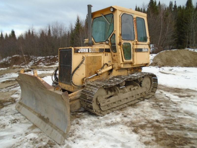 Tracteur à chaînes ( 0 à 15 tonnes) John Deere 550G 1988 En Vente chez EquipMtl