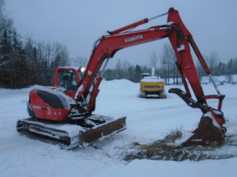 Excavatrice ( 8 tonnes et moins) Kubota KX080-3 2008 En Vente chez EquipMtl