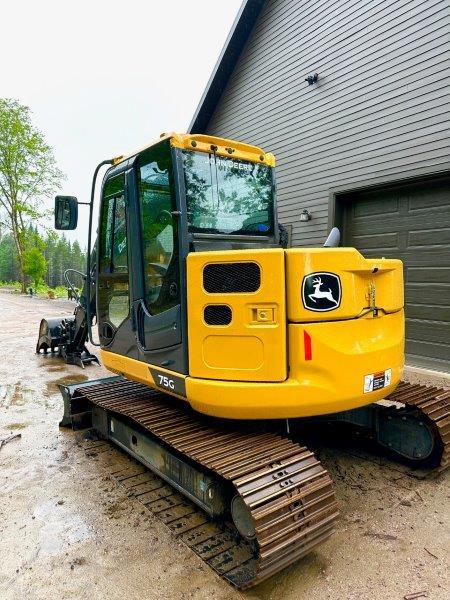Excavatrice ( 8 tonnes et moins) John Deere 75G 2022 En Vente chez EquipMtl